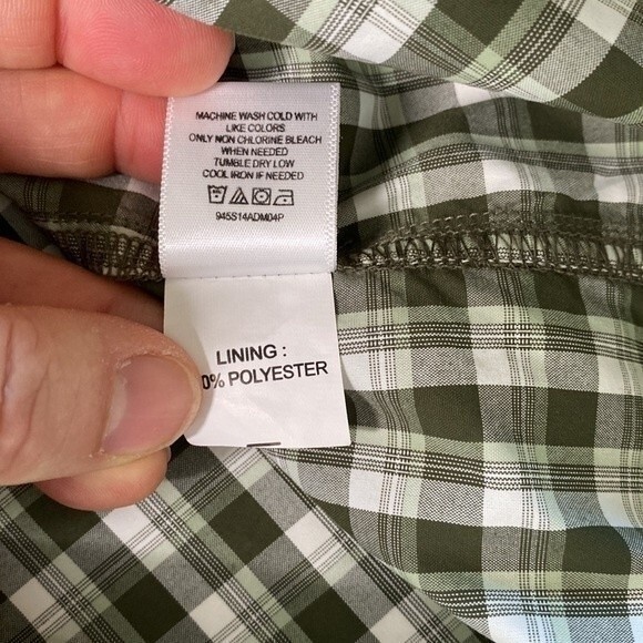 Alpine Design Tech Series Plaid Short Sleeve Button Down Shirt Mesh Hiking - Picture 11 of 15